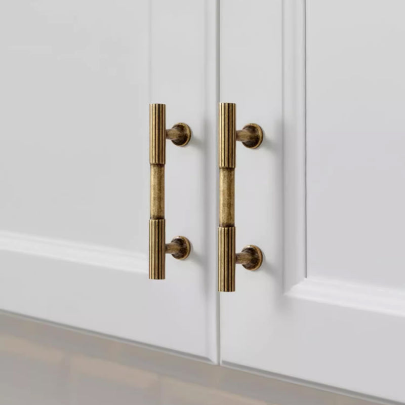 Antique Brass Cabinet Bar Pulls Vintage Drawer Handles