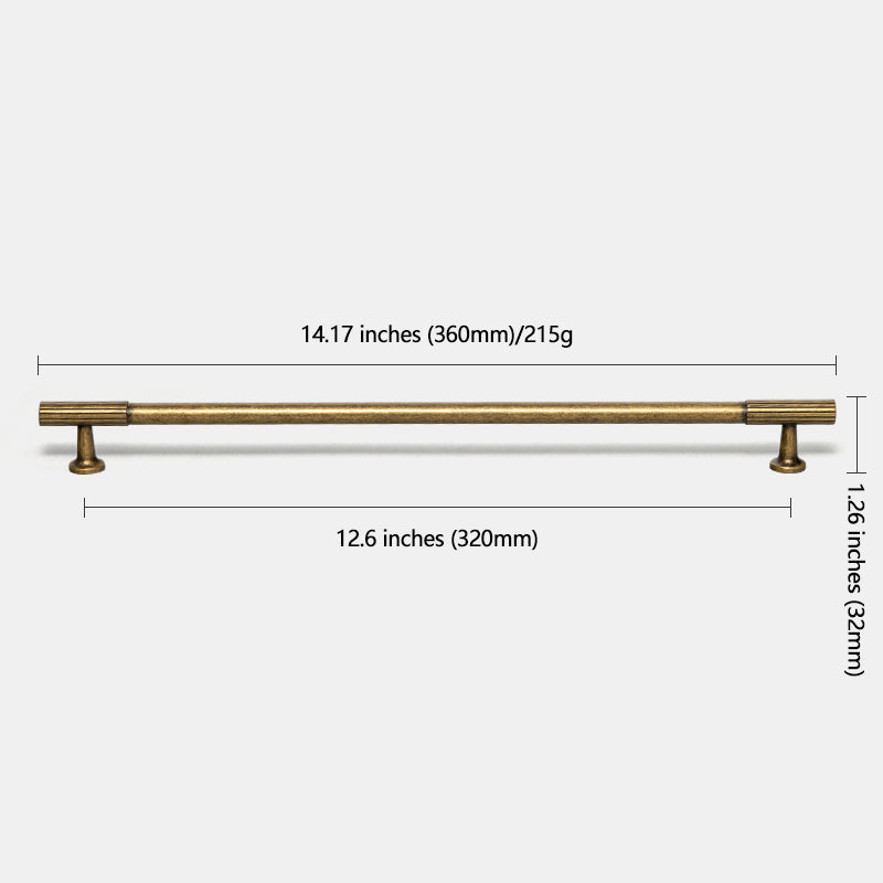 Antique Brass Cabinet Bar Pulls Vintage Drawer Handles